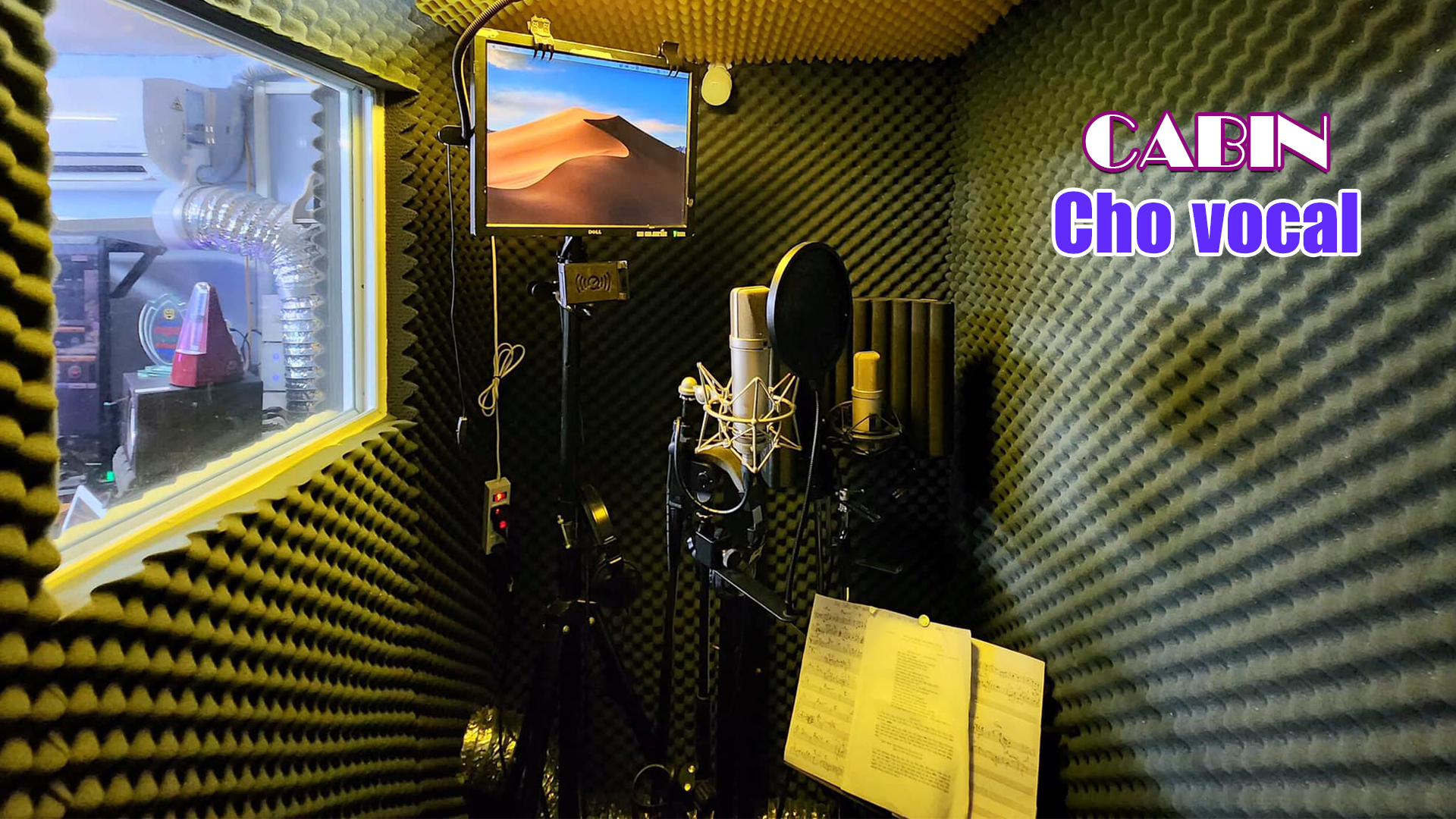 Cabin cách âm cho vocal